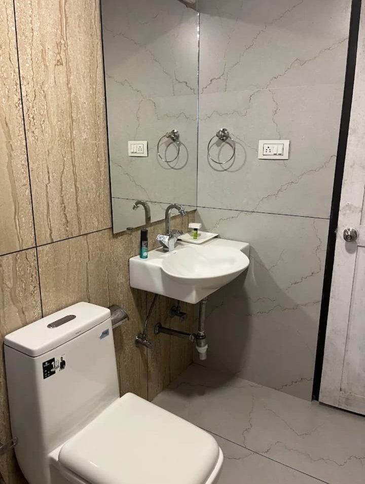 Clean modern bathroom